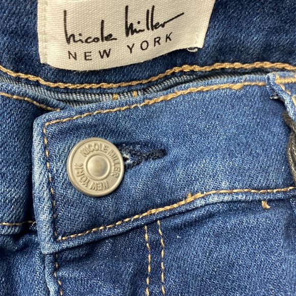 Nicole Miller Sparkling Crystal Stretch High Rise Boot Cut Jeans New With Tags - Picture 11 of 16